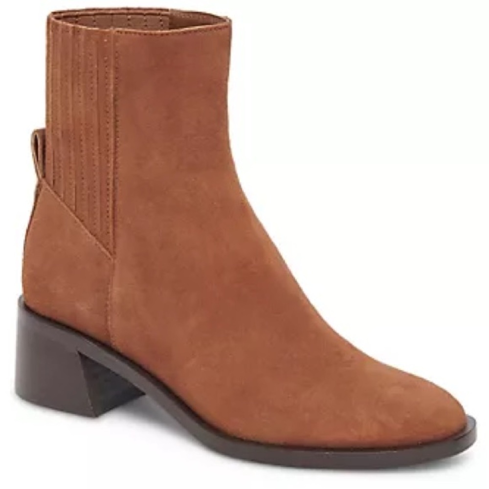 NEW Dolce Vita Brown Suede Linny H2O Waterproof Booties